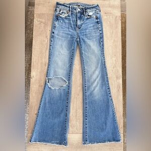 American Eagle Outfitters Light Blue Flare Jeans